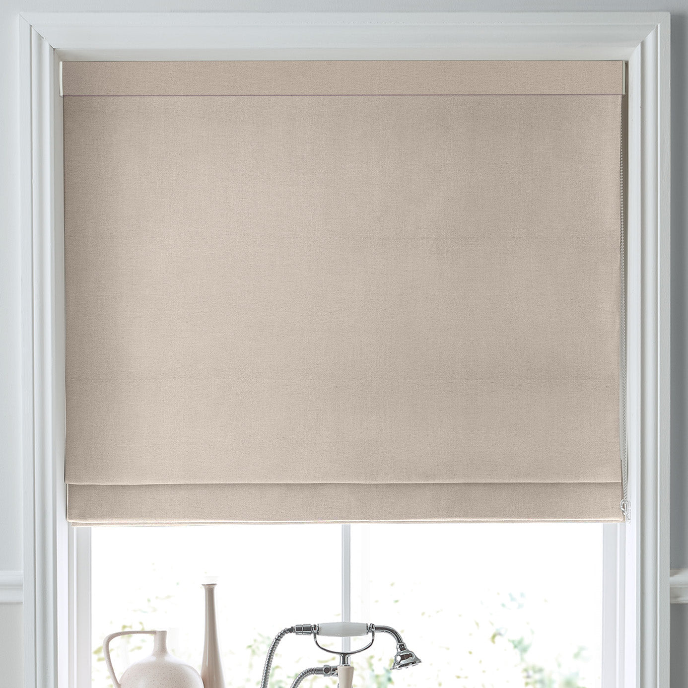 Laura Ashley Swanson Made To Measure Curtains Natural