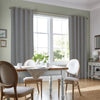 Laura Ashley Swanson Made To Measure Curtains Steel