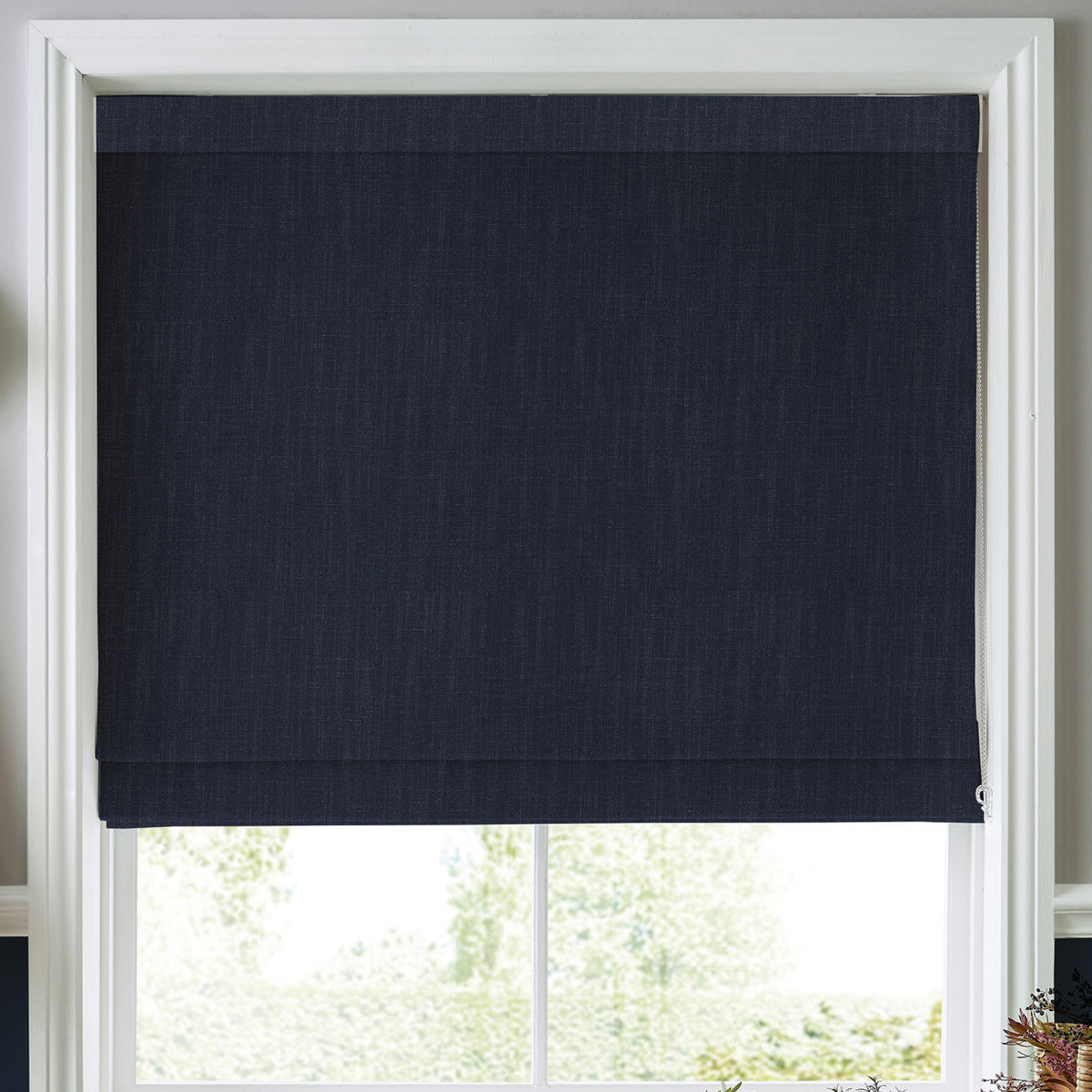 Laura Ashley Swanson Made To Measure Roman Blind Midnight