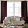 Laura Ashley Swanson Made to Measure Curtain Dark Cranberry