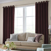 Laura Ashley Swanson Made to Measure Curtain Dark Cranberry