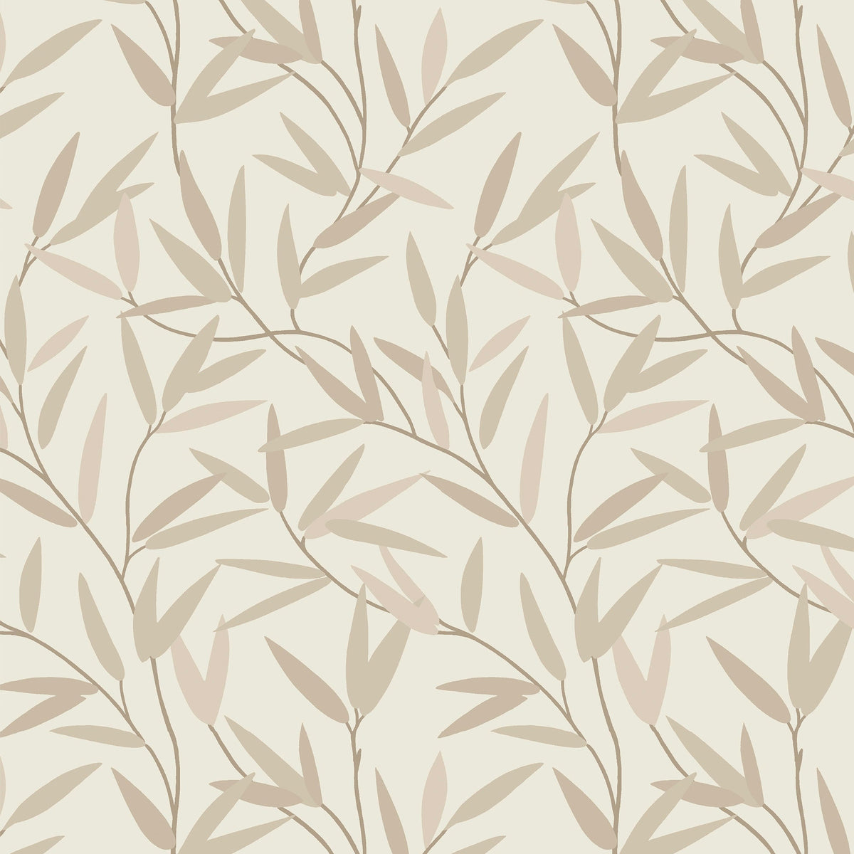 Laura Ashley Willow Leaf Blackout Made To Measure Roller Blind Natural