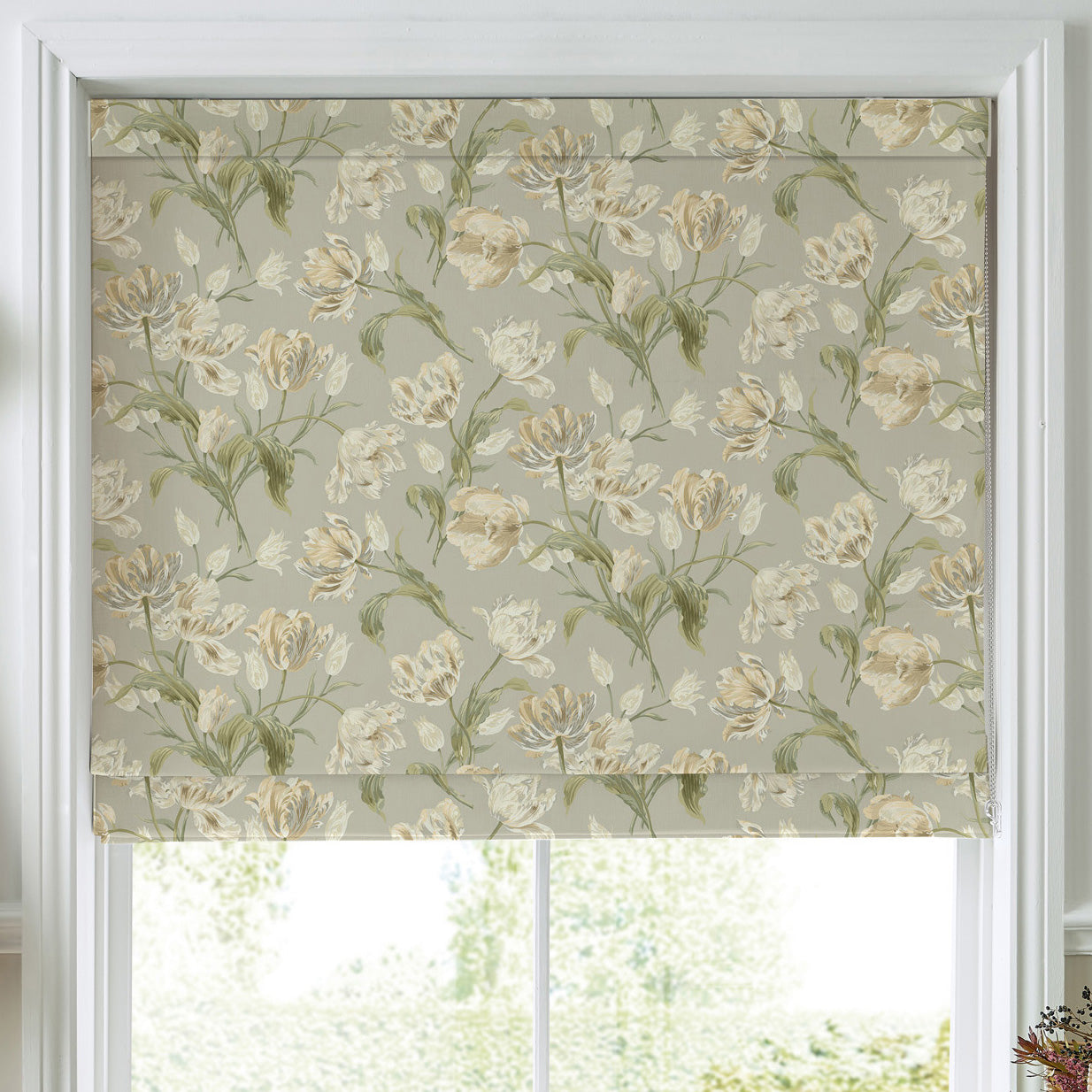 Laura Ashley Gosford Made To Measure Roman Blind Sage