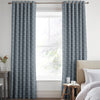Laura Ashley Musica Velvet Made to Measure Curtain Dusky Seaspray