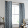 Laura Ashley Musica Velvet Made to Measure Curtain Dusky Seaspray