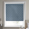Laura Ashley Musica Velvet Made to Measure Roman Blind Dusky Seaspray
