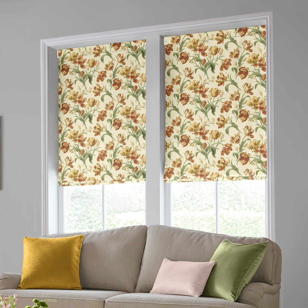 Laura Ashley Gosford Made To Measure Roman Blind Gold