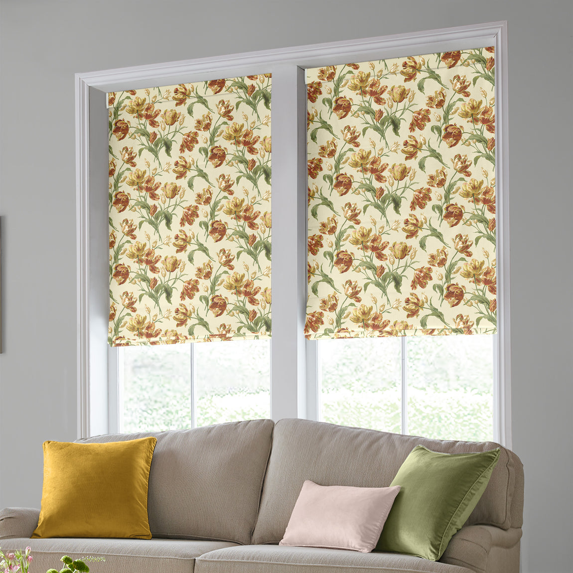 Laura Ashley Gosford Made To Measure Roman Blind Gold