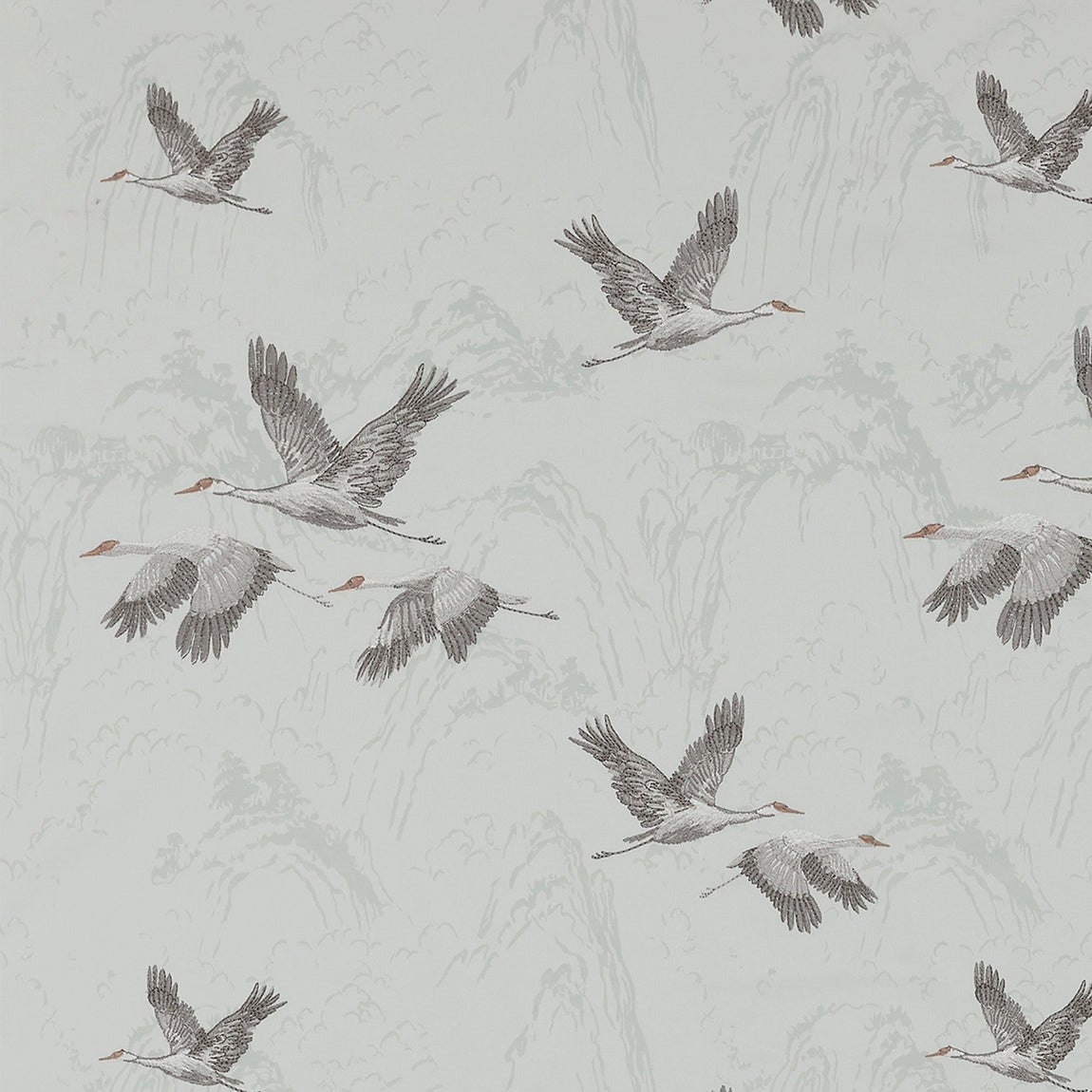 Laura Ashley Animalia Embroidered Made to Measure Curtain Pale Duck Egg