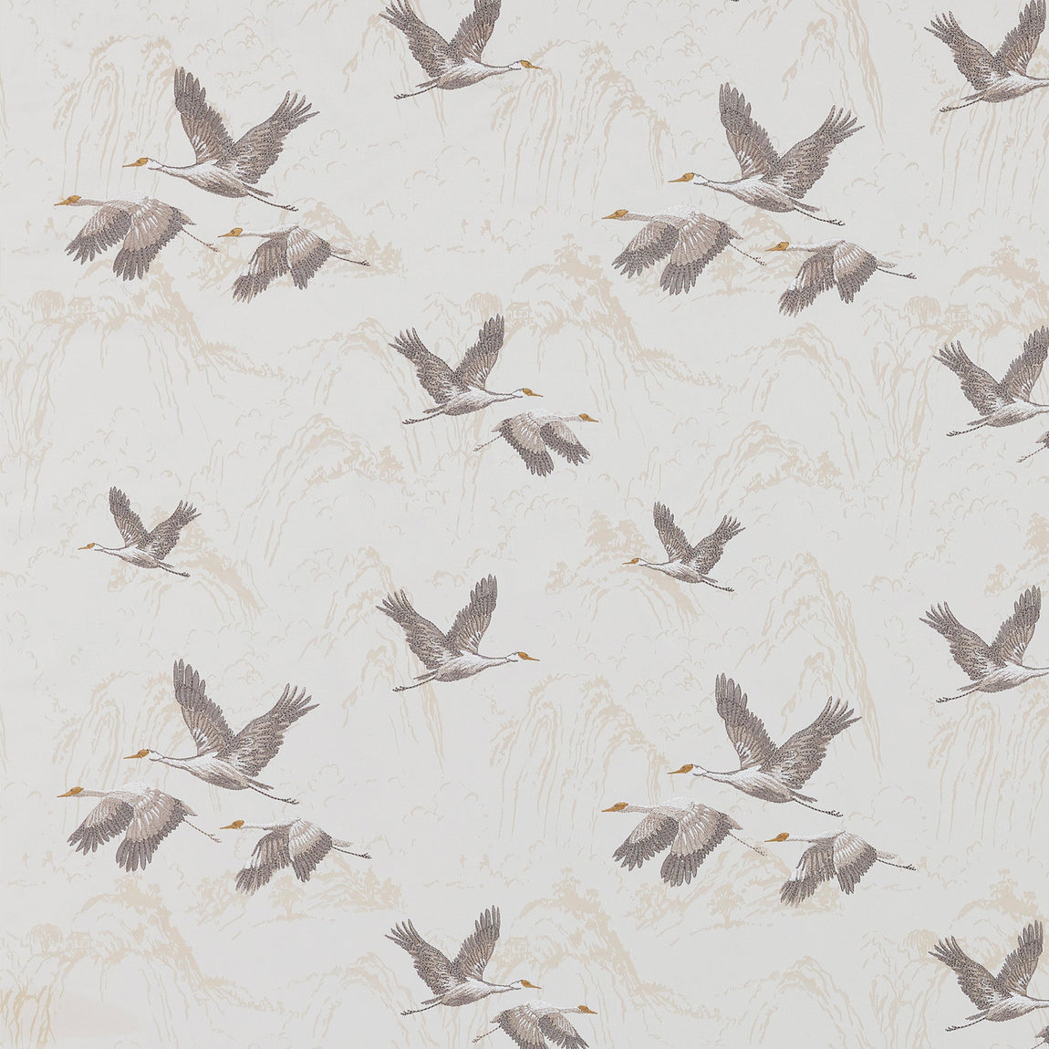 Laura Ashley Animalia Embroidered Made to Measure Curtain Pale Dove Grey