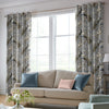 Laura Ashley Belvedere Velvet Made to Measure Curtain Chalk Blue