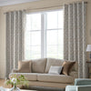 Laura Ashley Willow Leaf Chenille Made to Measure Curtain Natural