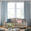 Laura Ashley Willow Leaf Chenille Made to Measure Curtain Pale Seaspray