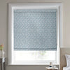Laura Ashley Willow Leaf Chenille Made to Measure Roman Blind Pale Seaspray