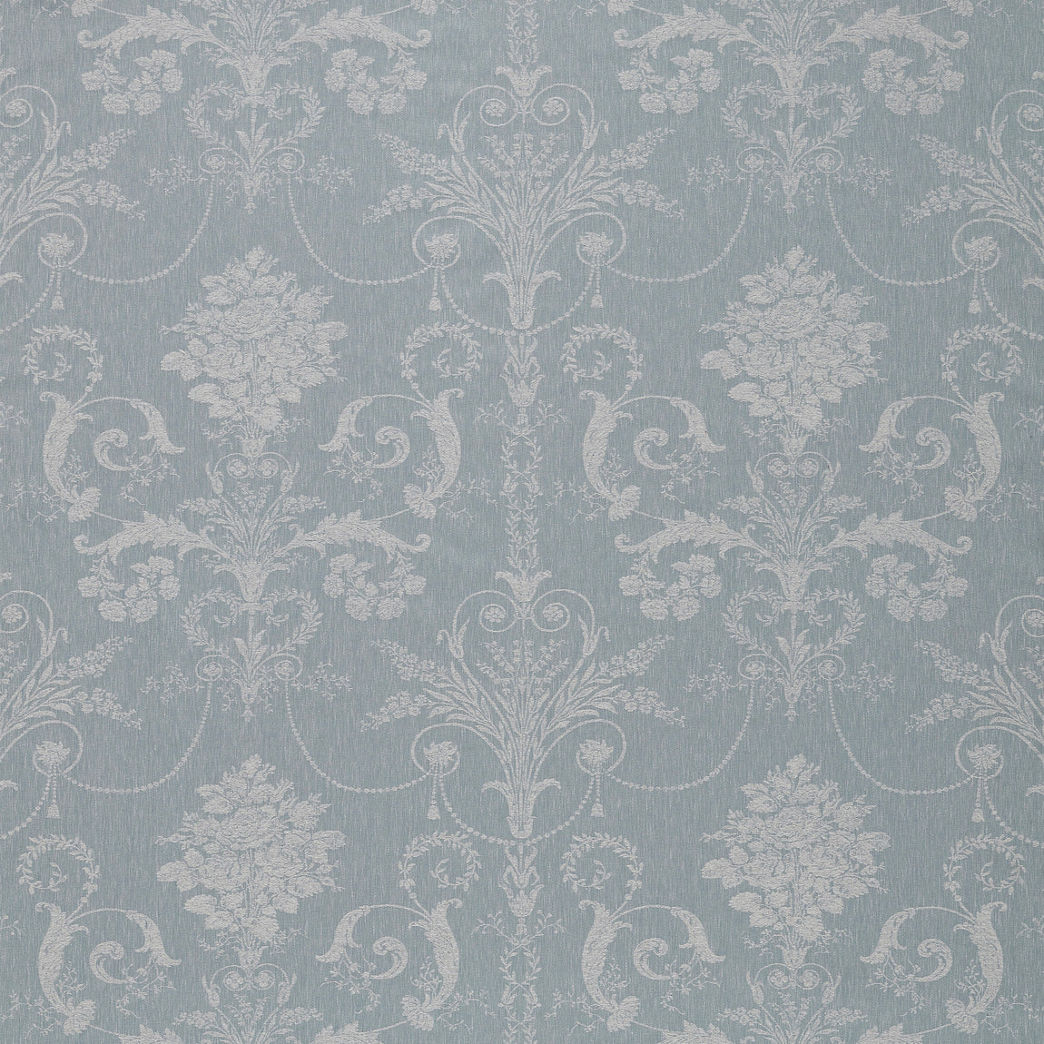 Laura Ashley Josette Woven Made to Measure Curtain Pale Seaspray