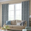 Laura Ashley Josette Woven Made to Measure Curtain Pale Seaspray