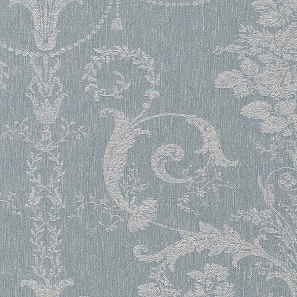 Laura Ashley Josette Woven Made to Measure Curtain Pale Seaspray