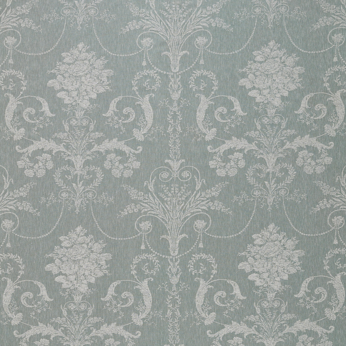 Laura Ashley Josette Woven Made to Measure Curtain Grey Green