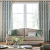 Laura Ashley Josette Woven Made to Measure Curtain Grey Green