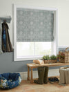 Laura Ashley Josette Woven Made to Measure Roman Blind Grey Green