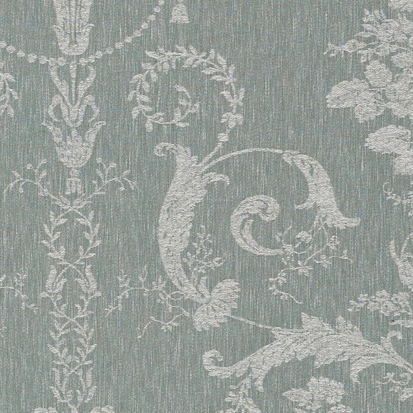Laura Ashley Josette Woven Made to Measure Curtain Grey Green
