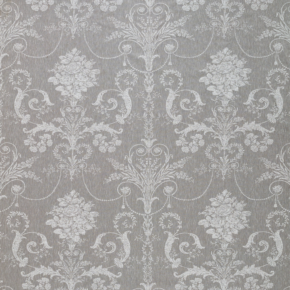 Laura Ashley Josette Woven Made to Measure Curtain Steel