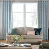 Laura Ashley Pussy Willow Embroidered Made to Measure Curtain Seaspray