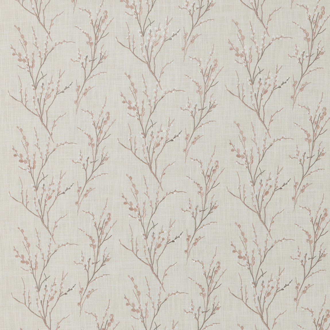Laura Ashley Pussy Willow Embroidered Made to Measure Roman Blind Blush