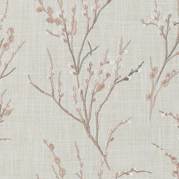 Laura Ashley Pussy Willow Embroidered Made to Measure Roman Blind Blush