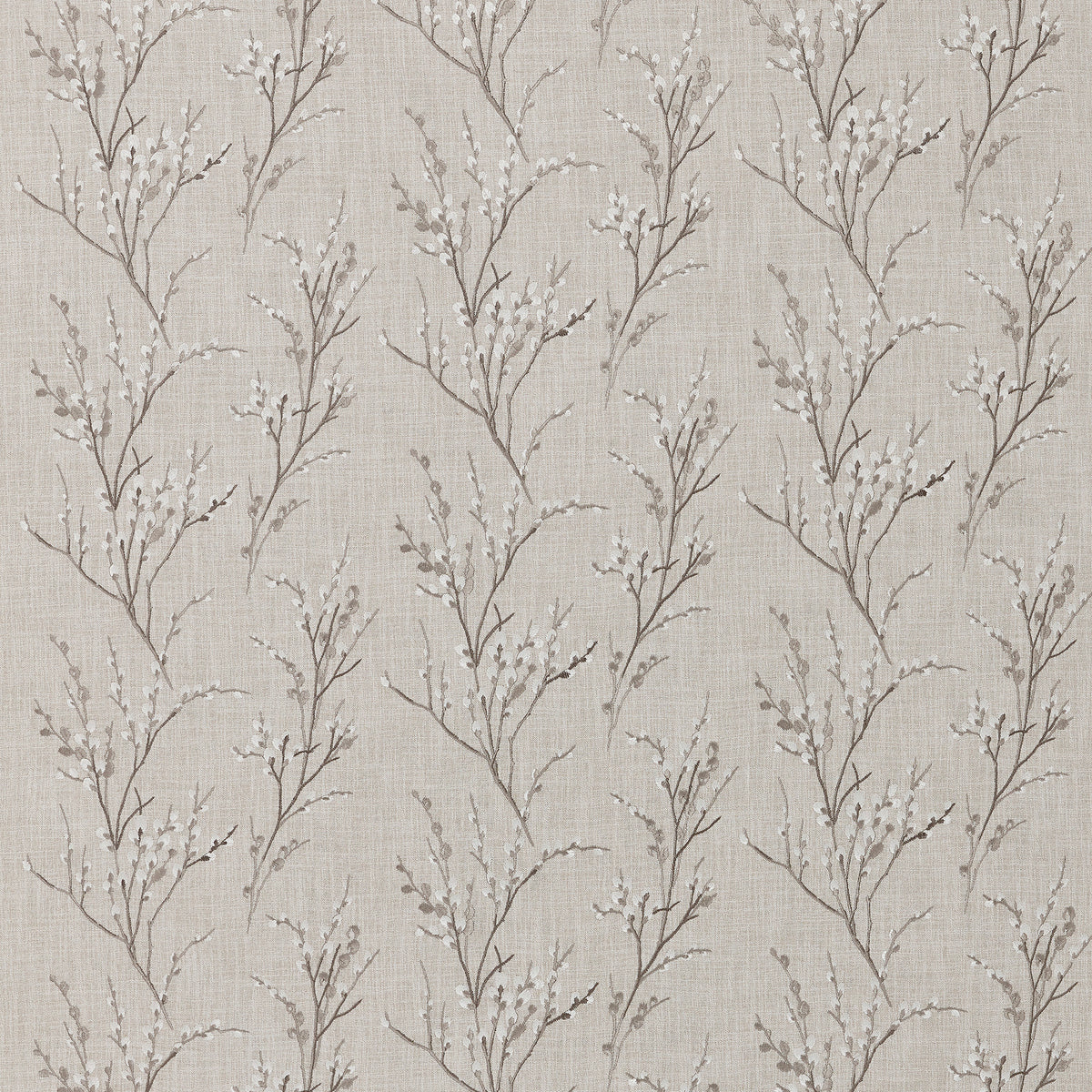 Laura Ashley Pussy Willow Embroidered Made to Measure Roman Blind Steel