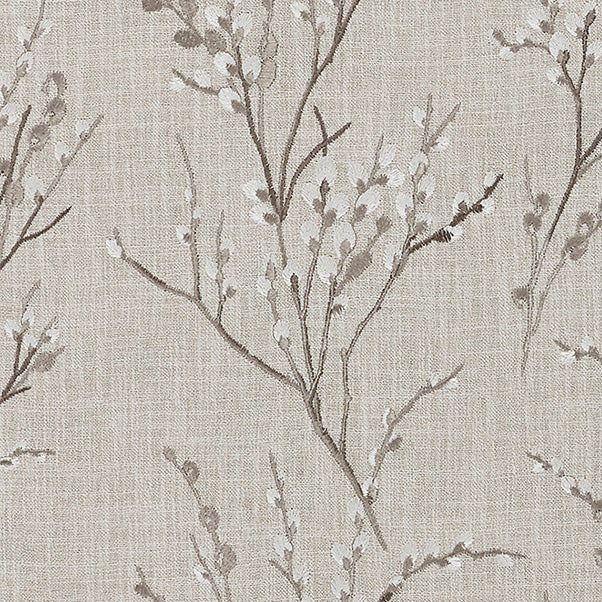 Laura Ashley Pussy Willow Embroidered Made to Measure Roman Blind Steel