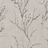 Laura Ashley Pussy Willow Embroidered Made to Measure Curtain Steel