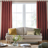 Laura Ashley Swanson Made to Measure Curtain Crimson