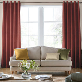 Laura Ashley Swanson Made to Measure Curtain Crimson