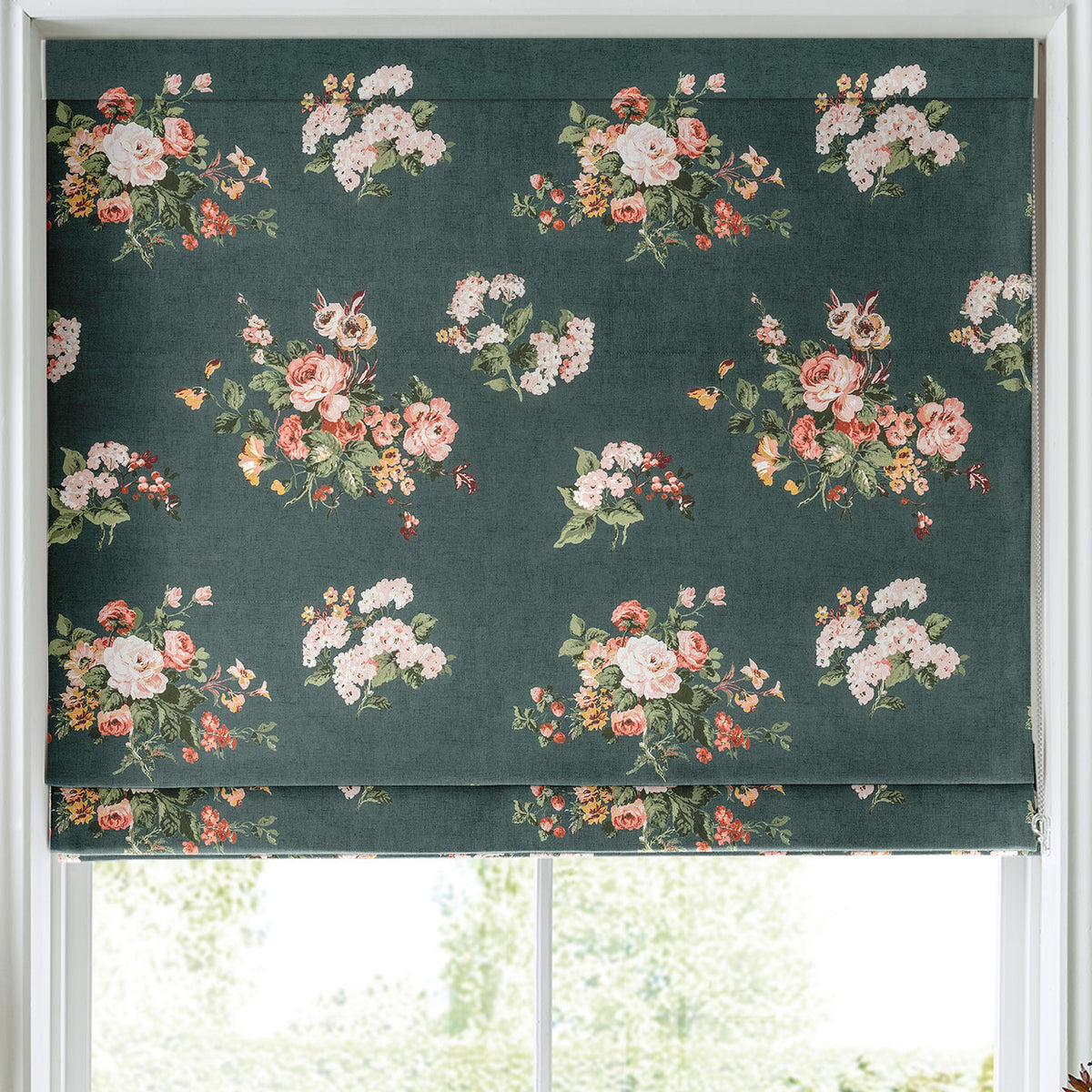 Laura Ashley Rosemore Made to Measure Roman Blind Fern