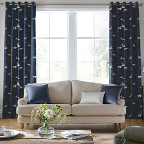 Laura Ashley Animalia Made to Measure Curtain Midnight