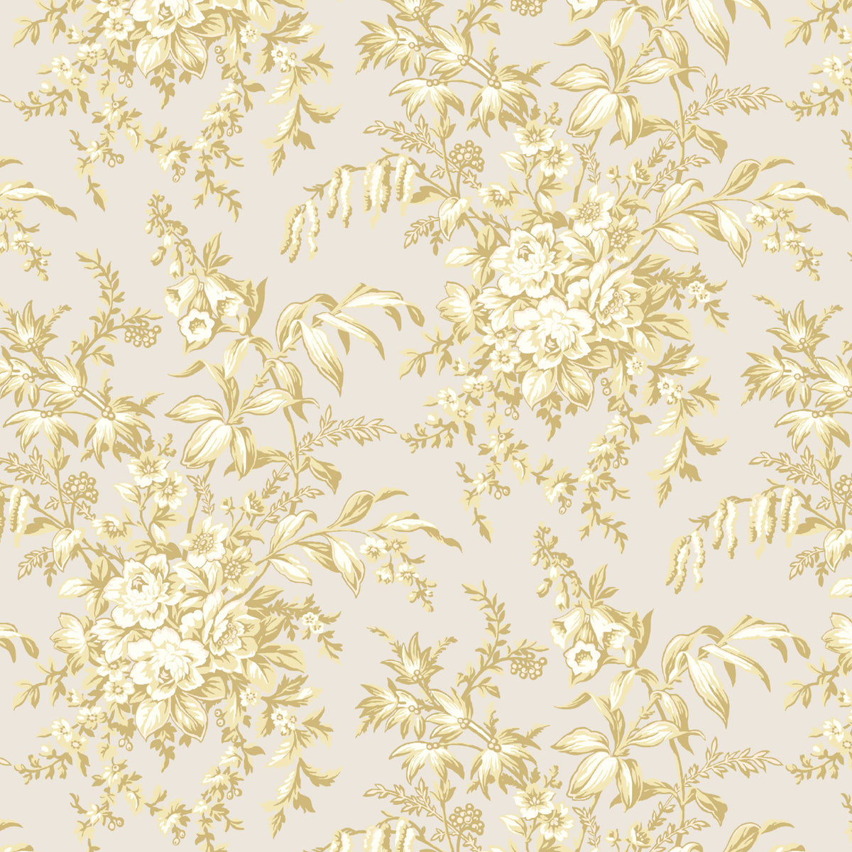 Laura Ashley Picardie Translucent Made to Measure Roller Blind Gold