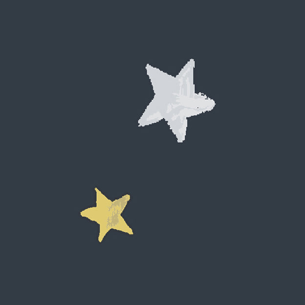 Laura Ashley Painterly Stars Made to Measure Blackout Roller Blind Midnight