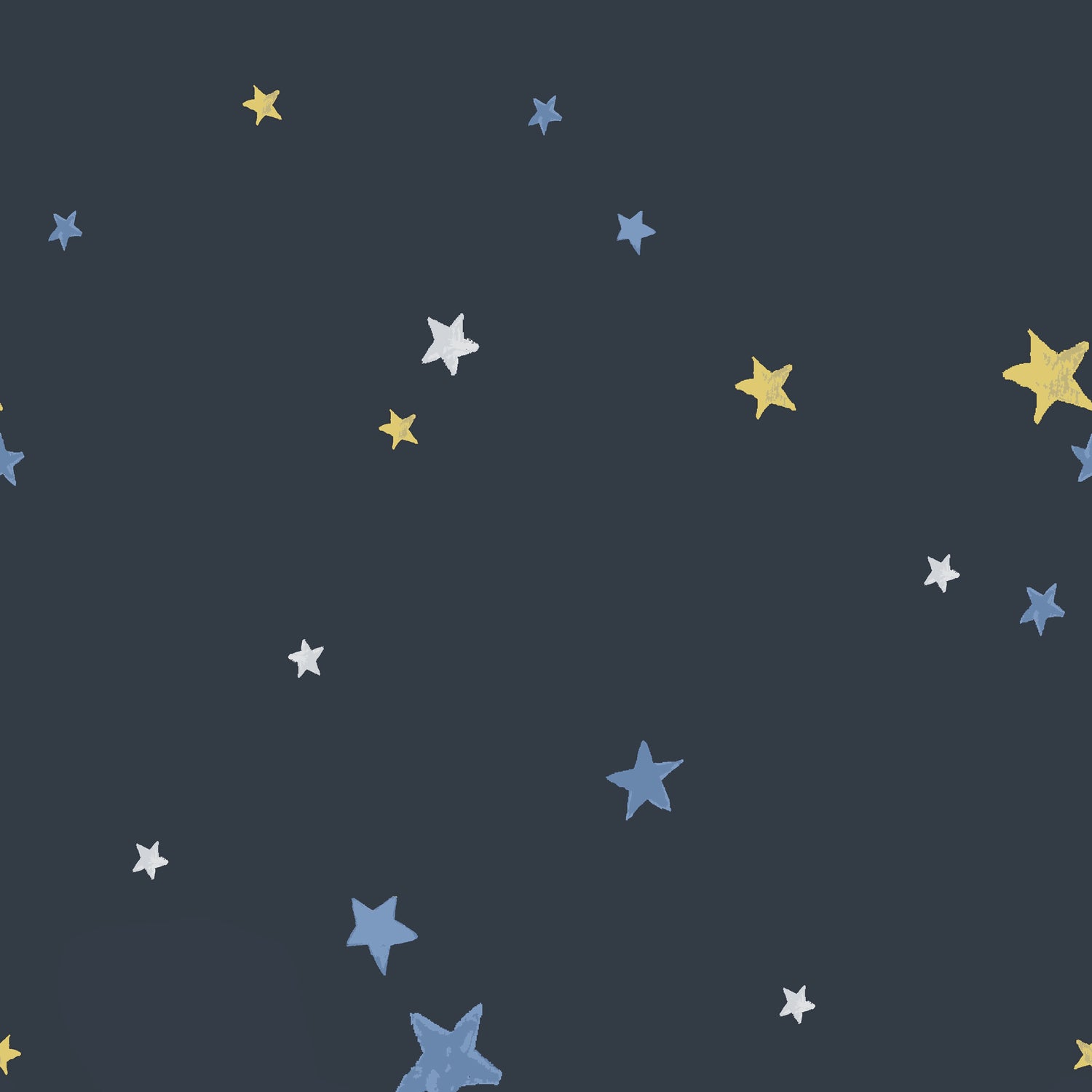Laura Ashley Painterly Stars Made to Measure Blackout Roller Blind Midnight