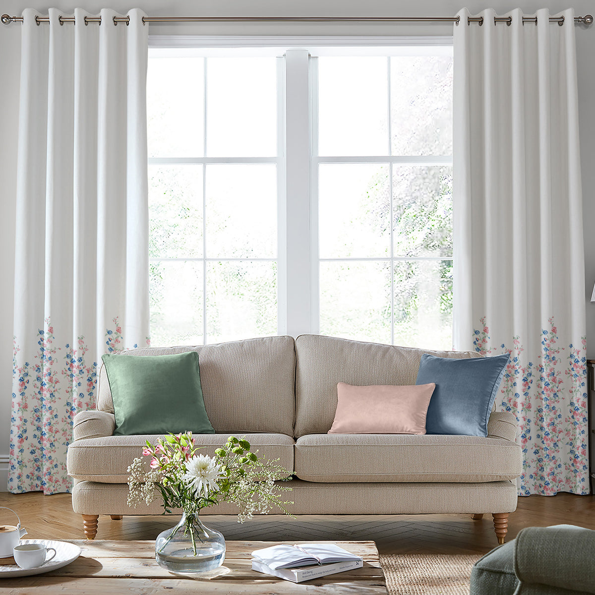 Laura Ashley Charlotte Made to Measure Curtain Pink