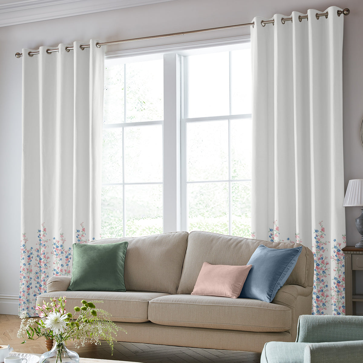 Laura Ashley Charlotte Made to Measure Curtain Pink