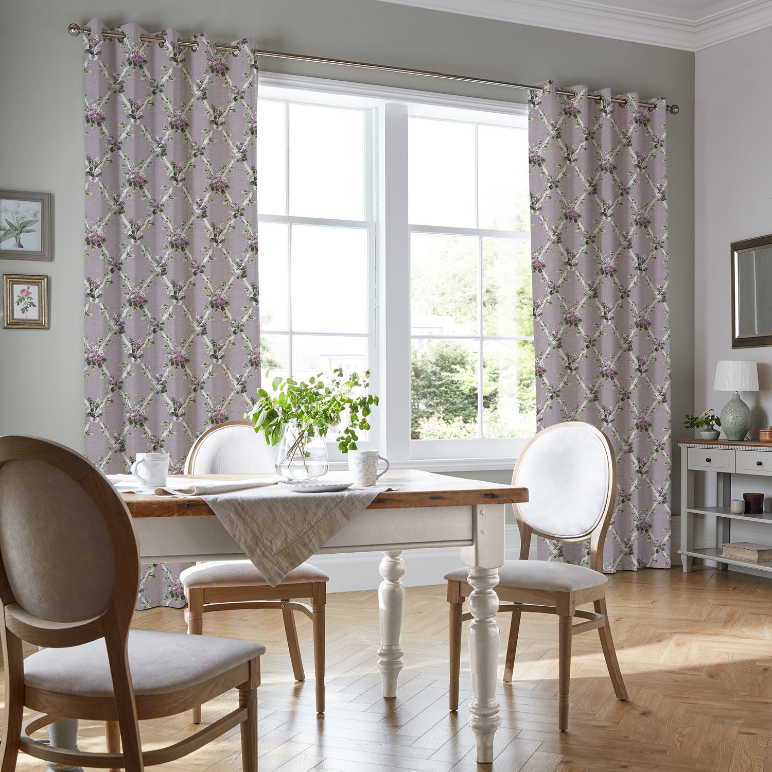 Laura Ashley Elwyn Made to Measure Curtain Grape