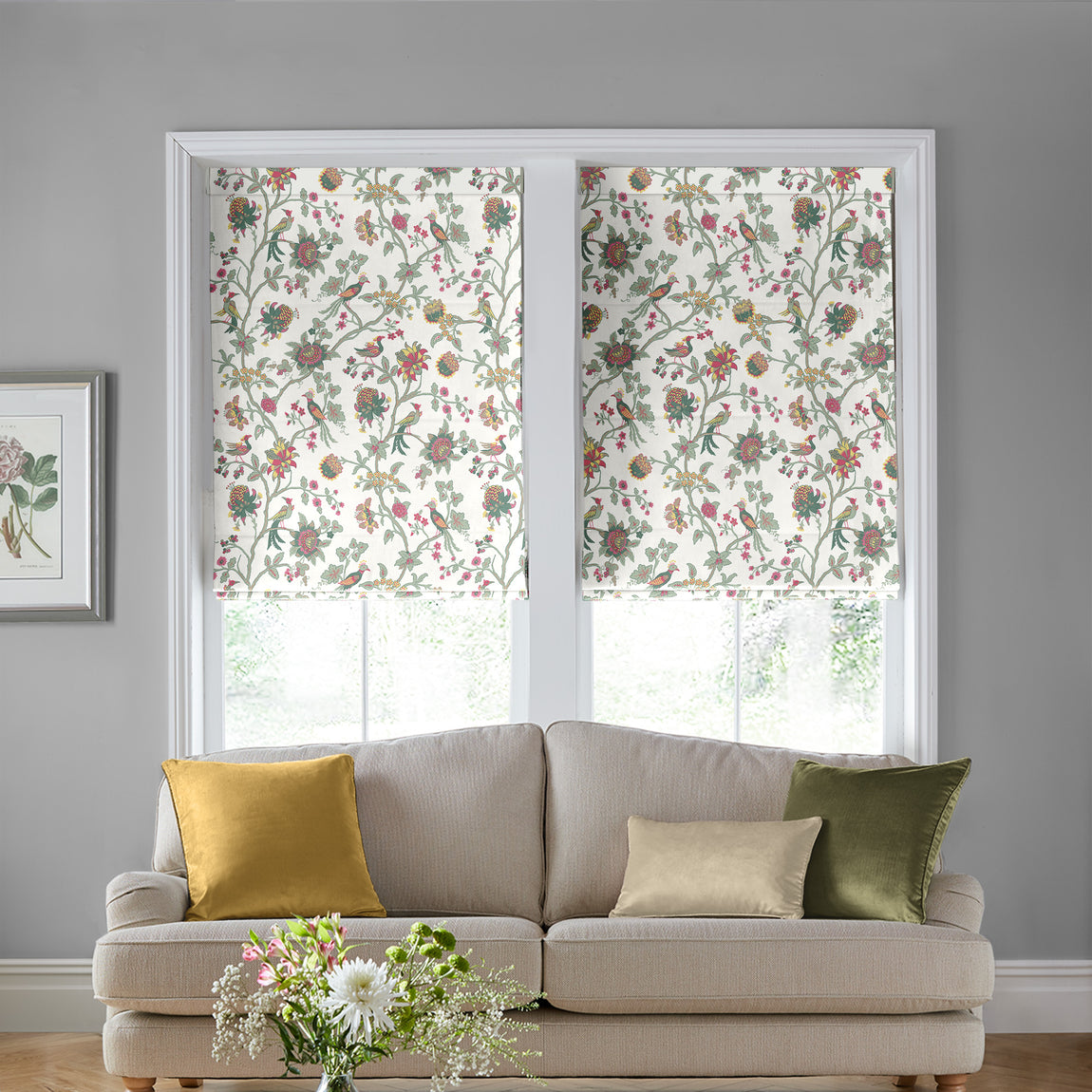 Laura Ashley Emperor Made to Measure Roman Blind Peony