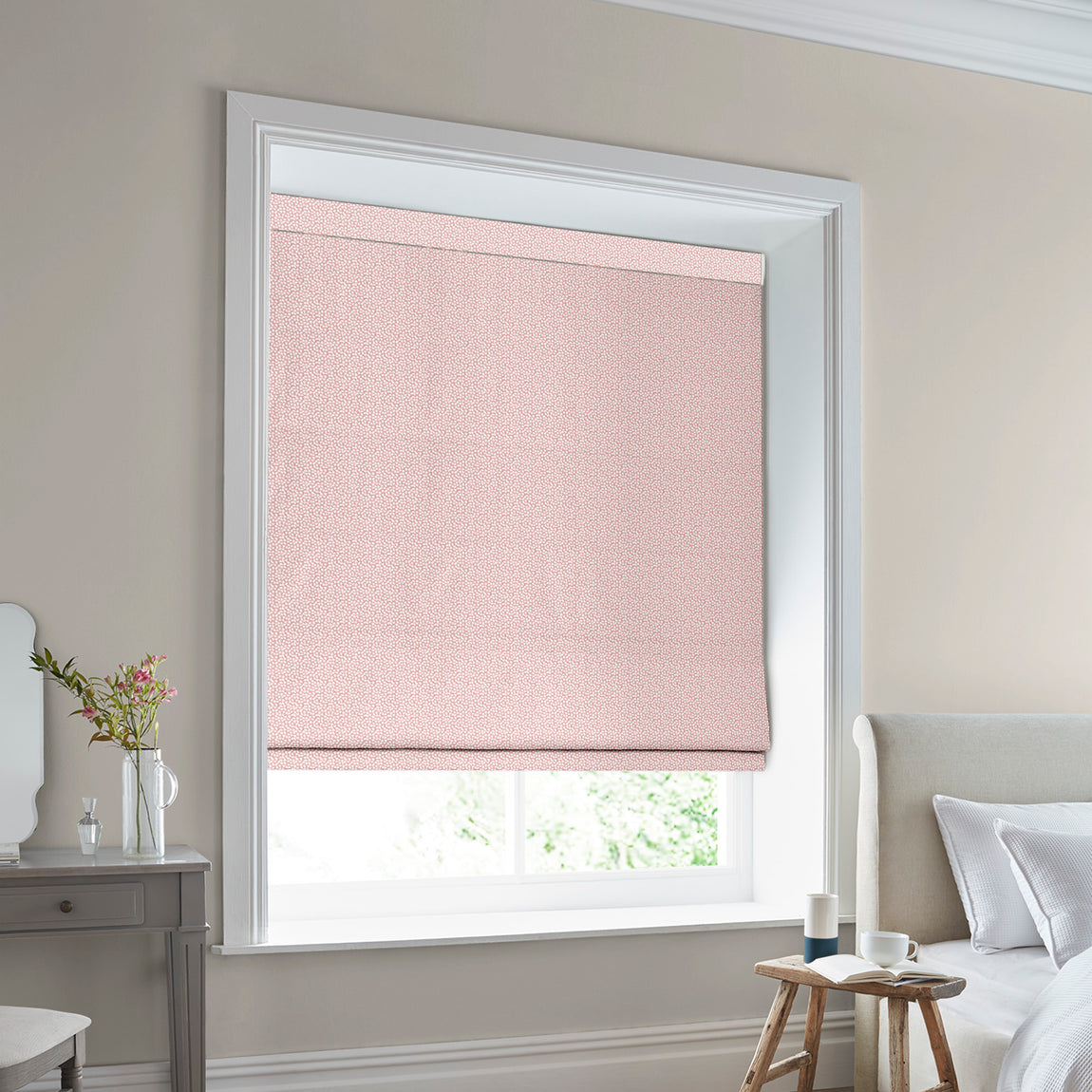 Laura Ashley Sycamore Made to Measure Roman Blind Blush