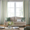 Laura Ashley Awning Stripe Made To Measure Curtains Smoke Green