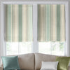 Laura Ashley Awning Stripe Made To Measure Curtains Smoke Green