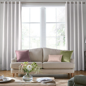 Laura Ashley Burnsall Stripe Made To Measure Curtains Mulberry