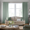 Laura Ashley Burnsall Stripe Made To Measure Roman Blind Smoke Green