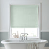 Laura Ashley Burnsall Stripe Made To Measure Roman Blind Smoke Green