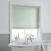 Laura Ashley Burnsall Stripe Made To Measure Roman Blind Smoke Green